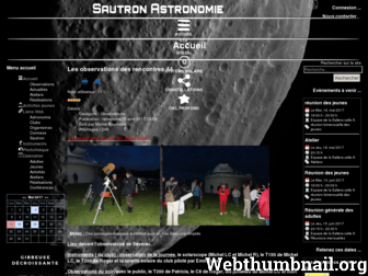 sautronastronomie.fr website preview