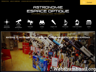 astronomieespaceoptique.com website preview