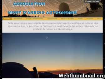 mont-darbois-astronomie.org website preview