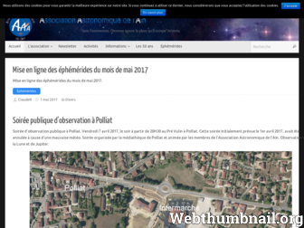 astronomie-ain.fr website preview