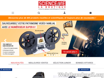 boutique.science-et-vie.com website preview