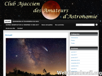 ajaccioastronomie.com website preview