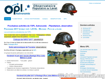 oplastronomie.org website preview