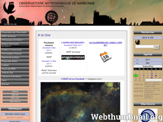 astronomie.narbonne.free.fr website preview