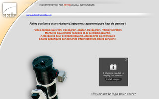 axisinstruments.com website preview