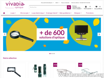 vivadia-optique.com website preview