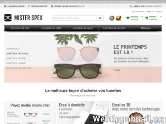 misterspex.fr website preview
