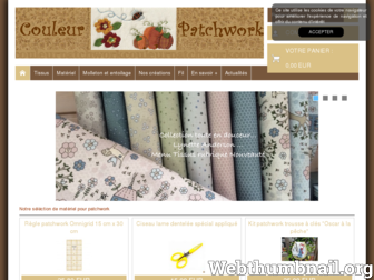 couleurpatchwork.fr website preview