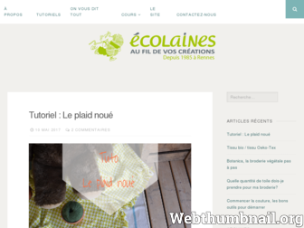 ecolaines.wordpress.com website preview
