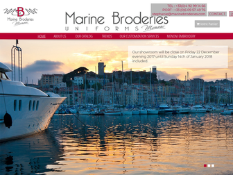marinebroderies.com website preview