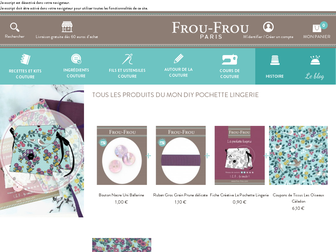 frou-frou-mercerie-contemporaine.com website preview