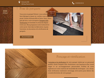 gillo-parquets.fr website preview