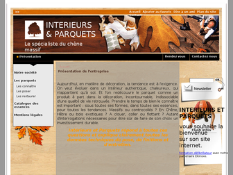 interieursetparquets.fr website preview