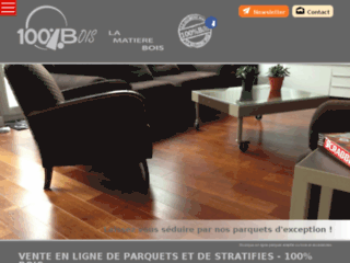 centpourcentboisshop.fr website preview