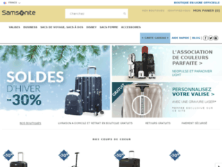 samsonite.fr website preview