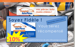 comptoirautopieces.fr website preview