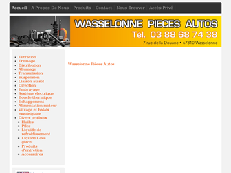 wasselonnepiecesautos.fr website preview