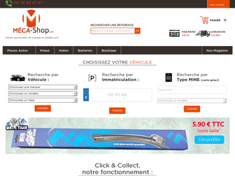 meca-shop.com website preview