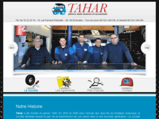 taharpiecesauto.fr website preview