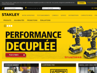 stanleyoutillage.fr website preview