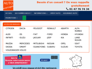 autoavantages.fr website preview