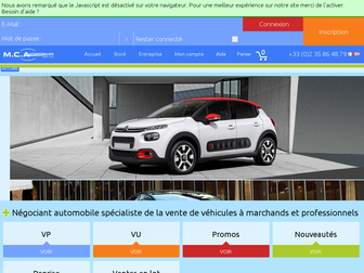 mcautomobiles.com website preview