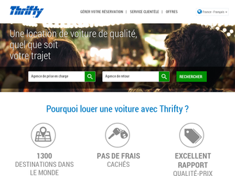 thrifty.fr website preview