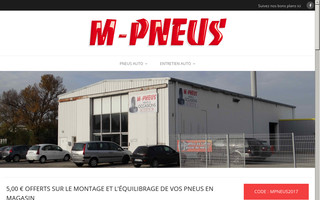 m-pneus.fr website preview