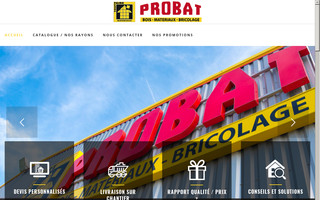 probat-materiaux.com website preview