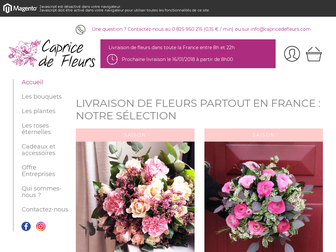 capricedefleurs.com website preview