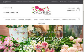 calypsofleurs.com website preview