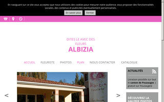 albizia-fleuriste.fr website preview
