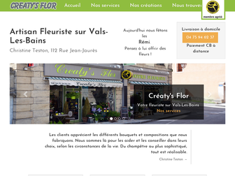 creatys-flor-vals.fr website preview