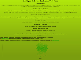 vert-rose-fleuriste.com website preview