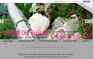 amourdefleurs-frejus.fr website preview