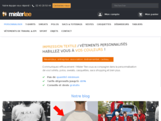 mistertee.fr website preview