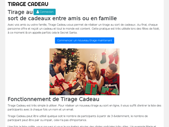 tiragecadeau.com website preview
