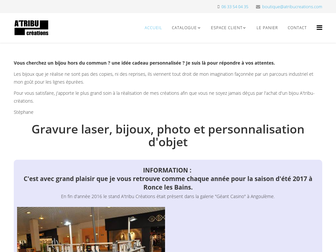 atribucreations.com website preview