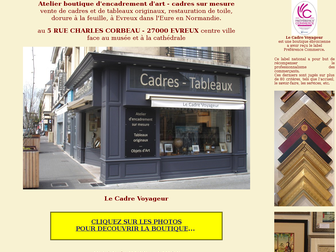 cadre-voyageur.com website preview