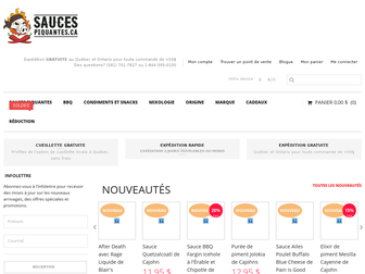 saucespiquantes.ca website preview