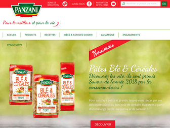 panzani.fr website preview
