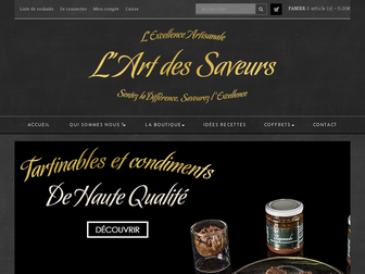 lartdessaveurs.fr website preview