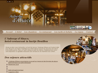 aubergedalsace.be website preview