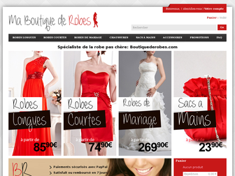 boutiquederobes.com website preview