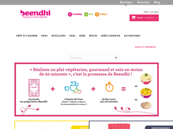 shop.beendhi.com website preview