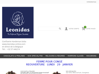 leonidas-online.com website preview