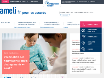 ameli.fr website preview