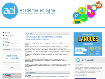 academie-en-ligne.fr website preview