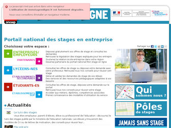 monstageenligne.fr website preview