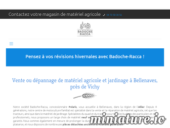 materiel-agricole-quads-badoche-racca.fr website preview